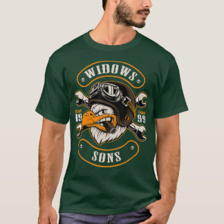 Smokin Eagle Witdows Sons Masonic T-Shirt
