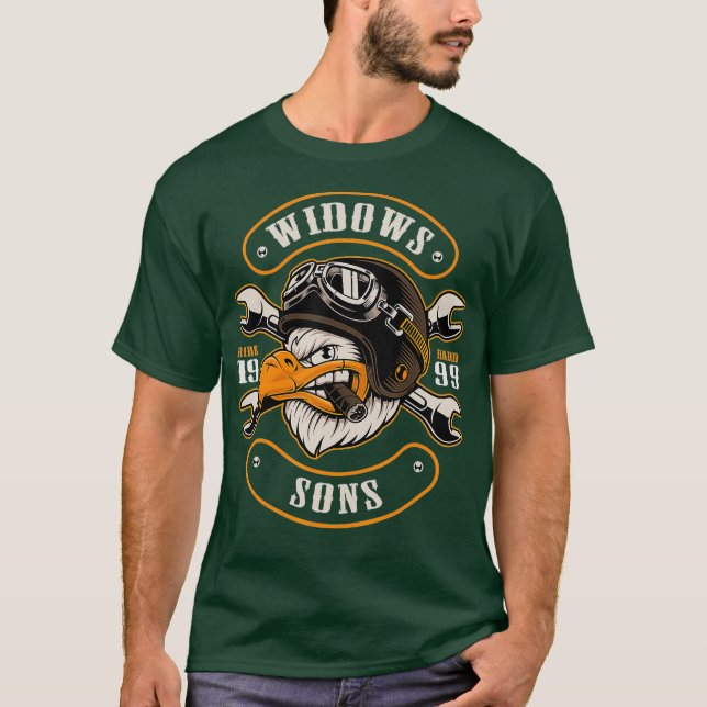 Smokin Eagle Witdows Sons Masonic T-Shirt (Vorderseite)