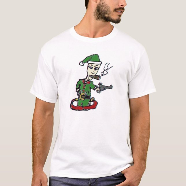 Smokin Elf T-Shirt (Vorderseite)