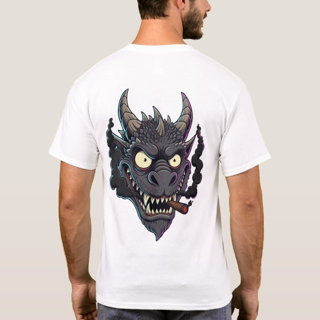 Smokin' Obsidian Dragon T-Shirt (Rückseite)
