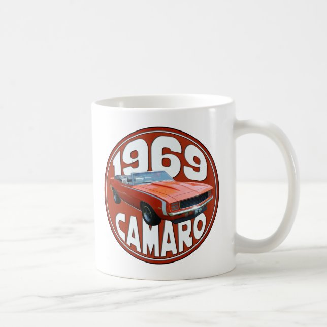 Smokin Orange Camaro SS Lappen-Spitze 1969 Kaffeetasse (Rechts)