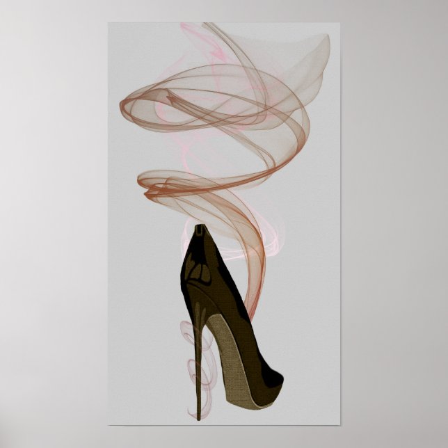 Smokin' Stiletto Shoe Art Poster (Vorne)