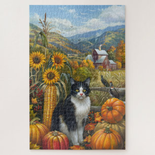 Smoking-Cat Herbsternte Erntedankfest Puzzle