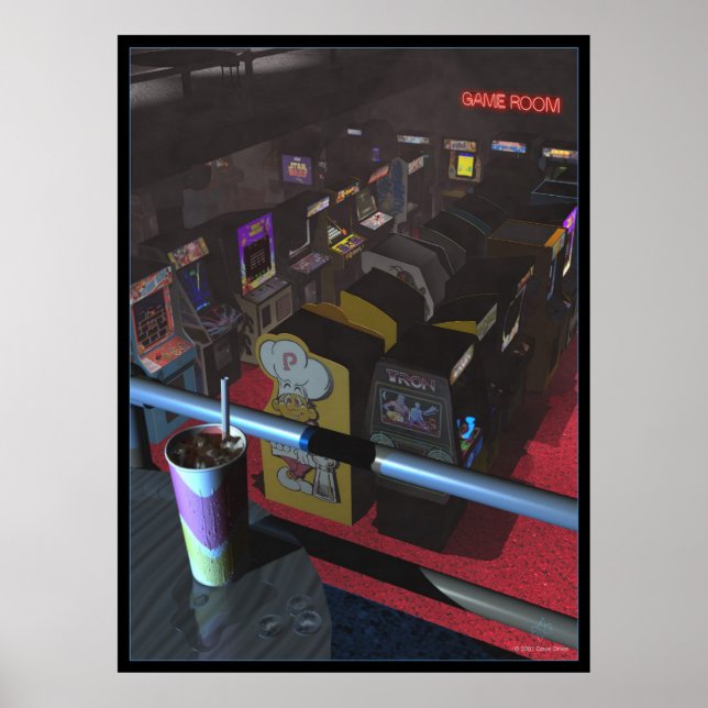 Smoking Game Room Poster (Vorne)