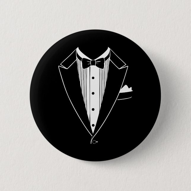 Smoking-Hemd Männer Frauen Kinder Tux Anzug Fliege Button (Vorderseite)