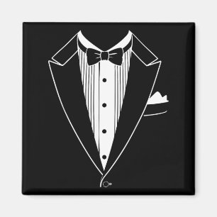 Smoking-Hemd Männer Frauen Kinder Tux Anzug Fliege Magnet
