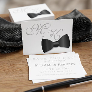 Smoking Hochzeit Fliege Save The Date Pack 50 Visitenkarte