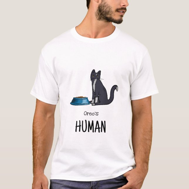 Smoking-Katze-Shirt T-Shirt (Vorderseite)