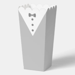 Smoking-Popcorn-Boxen mit schwarzer Fliege Geschenkschachtel