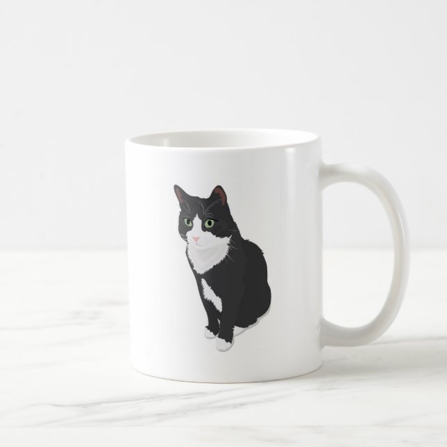 Smokings-Katze Tasse (Rechts)