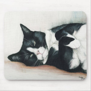 "Smokings-Katzen-" Kunst-Mausunterlage Mousepad