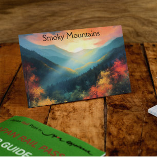 Smoky-Gebirge, individuell anpassbar Postkarte
