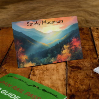 Smoky-Gebirge, individuell anpassbar Postkarte