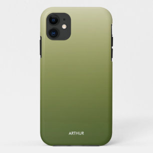 Smoky Green Gradient Ombre Personalisiert Case-Mate iPhone Hülle
