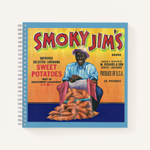 Smoky Jim's Süßkartoffelkennzeichen der 40er Jahre Notizbuch