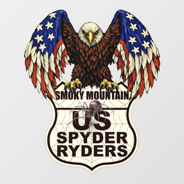 Smoky Mountain Chapter - Aufkleber Adler-Logo (Blatt)