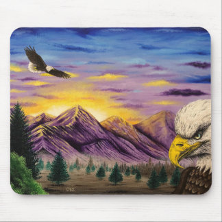"Smoky Mountain Eagles" Landschaftlich Art Mouse P Mousepad