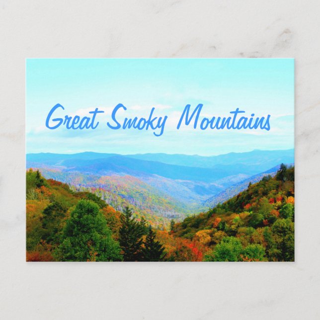 Smoky Mountain View Postkarte (Vorderseite)