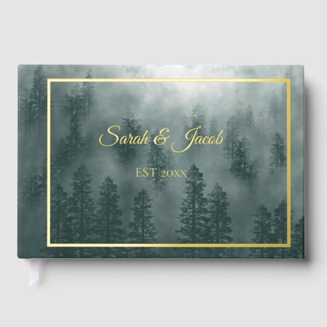 Smoky Mountain Wedding Guest Book Gästebuch (Vorderseite)
