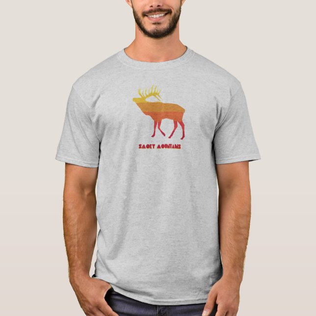 Smoky Mountains Elch T-Shirt (Vorderseite)