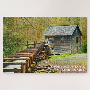 Smoky Mountains Mingus Mill GSMNP Fotografie Puzzle