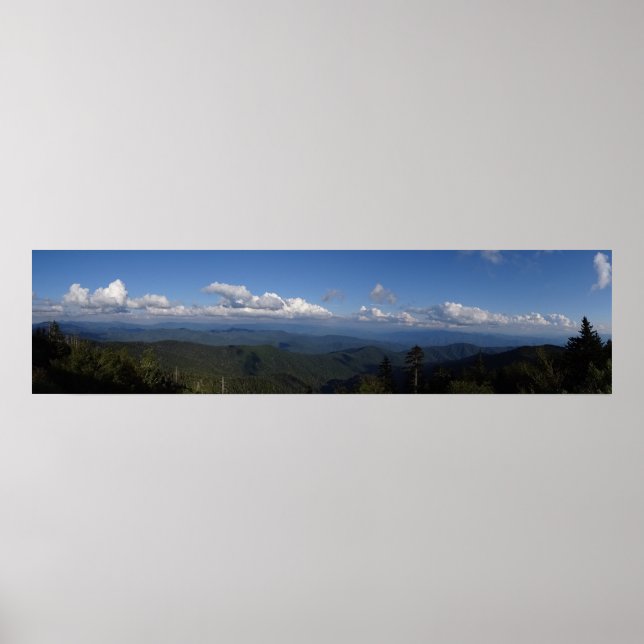 Smoky Mountains - Panoramaaussicht Poster (Vorne)