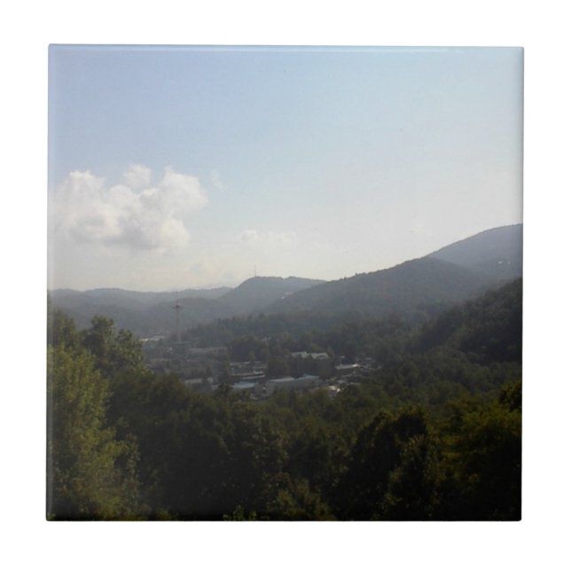 Smoky Mountains Untersetzer Fliese 2 (Vorderseite)