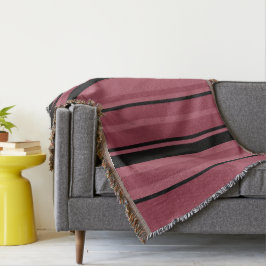 Smoky Topaz und schwarze Streifen Decke