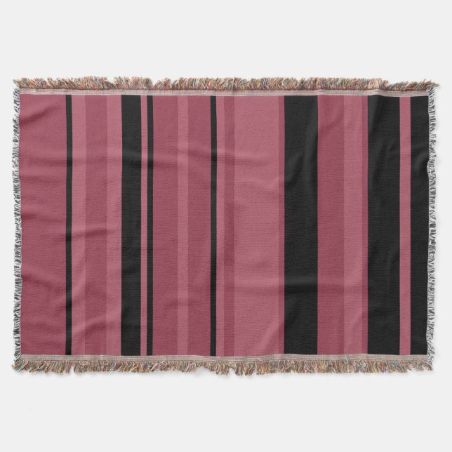 Smoky Topaz und schwarze Streifen Decke (Vorderseite)