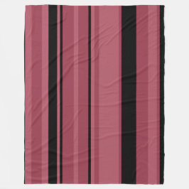 Smoky Topaz und schwarze Streifen Fleecedecke