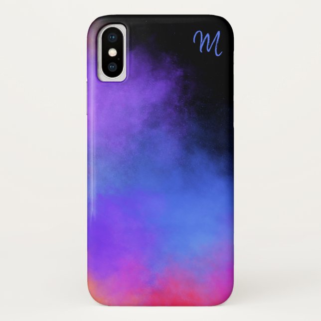 Smoky Vibranly Multicolor Monogram Phone Case (Rückseite)