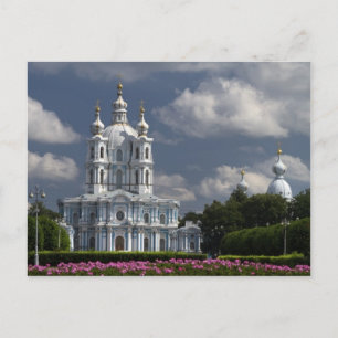 Smolny Kathedrale in St. Petersburg, Russland Postkarte
