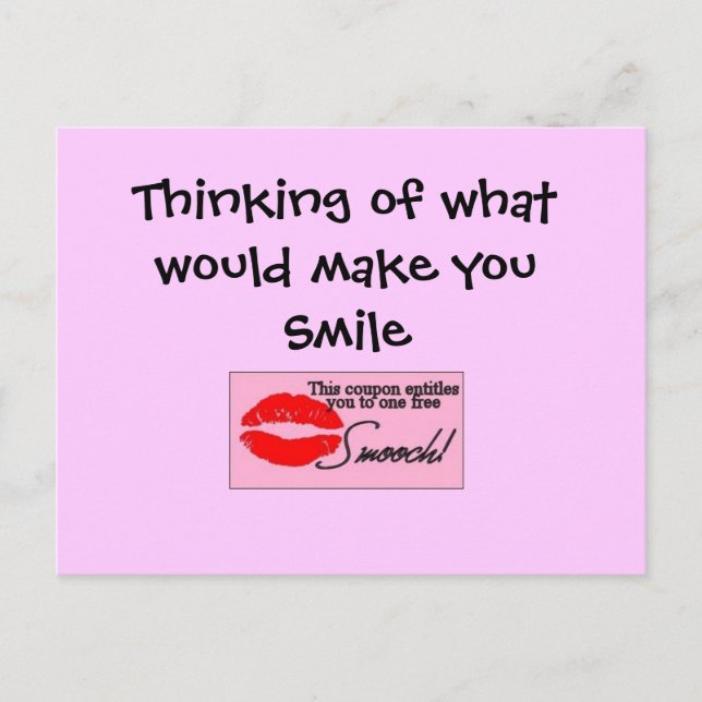 Smooch Postkarte (Vorderseite)