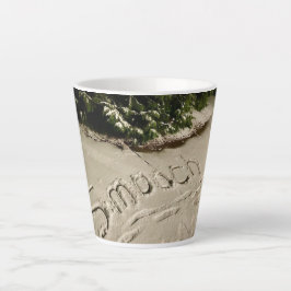 „Smooch" Schnee-geschriebene Latte-Tasse Milchtasse