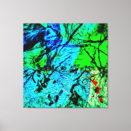 Smooth blue abstract Stretched Canvas Print,Calm  Leinwanddruck