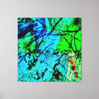 Smooth blue abstract Stretched Canvas Print,Calm  Leinwanddruck