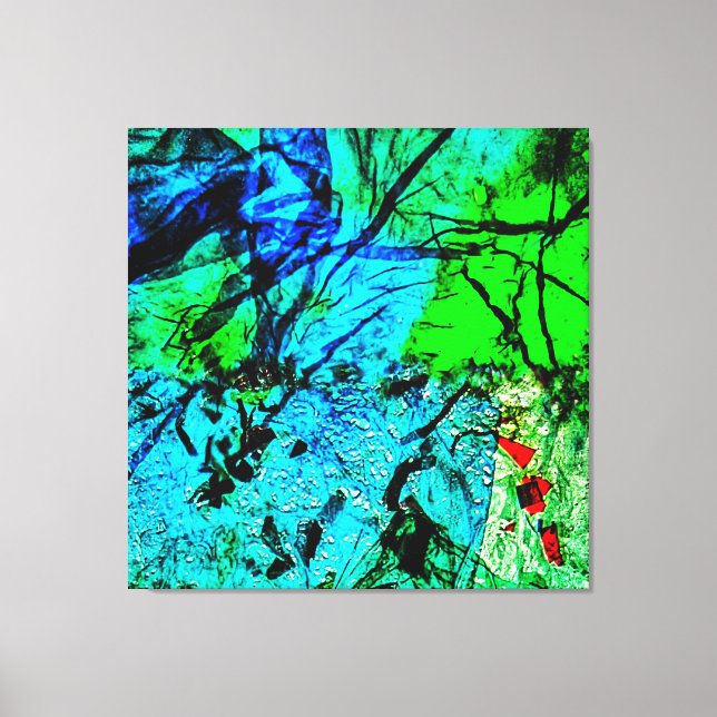 Smooth blue abstract Stretched Canvas Print,Calm  Leinwanddruck (Vorderseite)