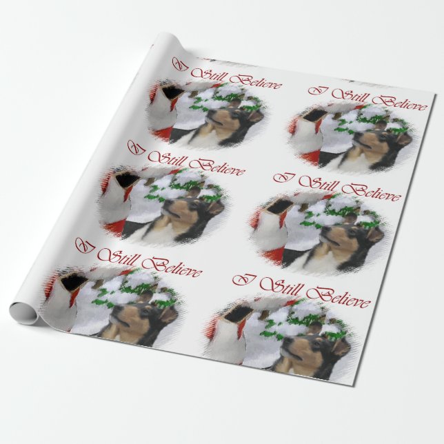 Smooth Collie Christmas Geschenkpapier (Ungerollt)