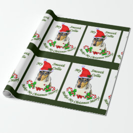 Smooth Collie Christmas Merry Geschenkpapier
