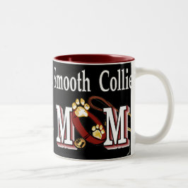 Smooth Collie Dog Mama Geschenke Zweifarbige Tasse