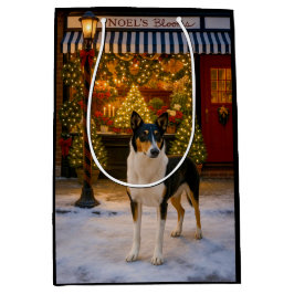 Smooth Collie Holiday  Mittlere Geschenktüte