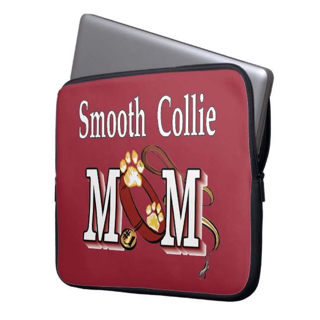 Smooth Collie Mama Laptopschutzhülle (Vorderseite Links)