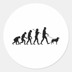 Smooth Collie Runder Aufkleber