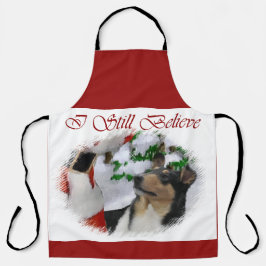 Smooth Collie trifft Weihnachten Schürze