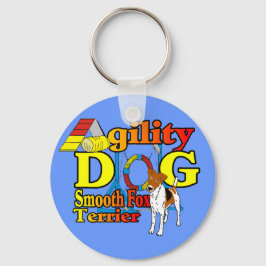 Smooth_Fox_Terrier_Agility Schlüsselanhänger