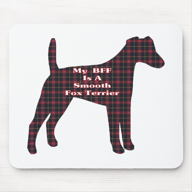 Smooth Fox Terrier BESTE FREUNDIN Geschenke Mousepad (Vorne)
