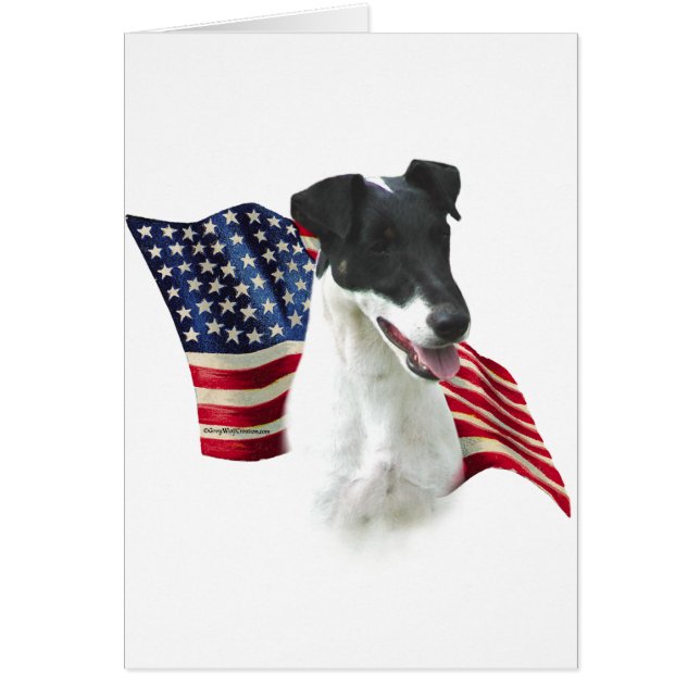 Smooth Fox Terrier Flag (Vorne)