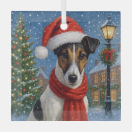 Smooth Fox Terrier Holiday Ornament Aus Glas