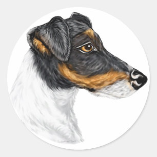 Smooth Fox Terrier Runder Aufkleber
