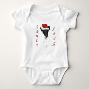 Smooth Fox Terrier Santa Paws Baby Strampler